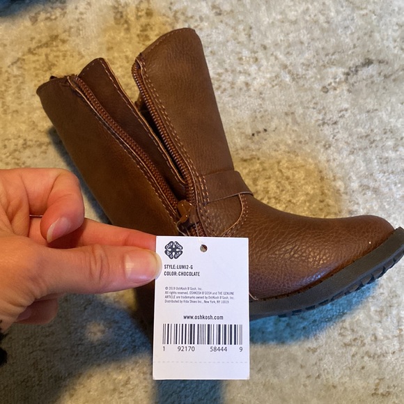 New!! Toddler Girl Brown Boots 5 - Picture 5 of 6